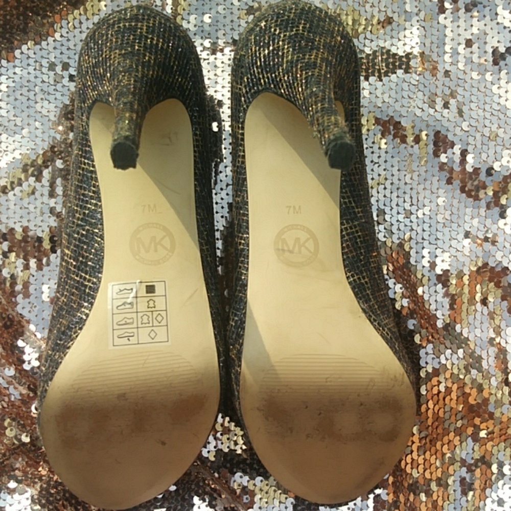 Michael Kors platform peep toe high heels - Picture 5 of 8